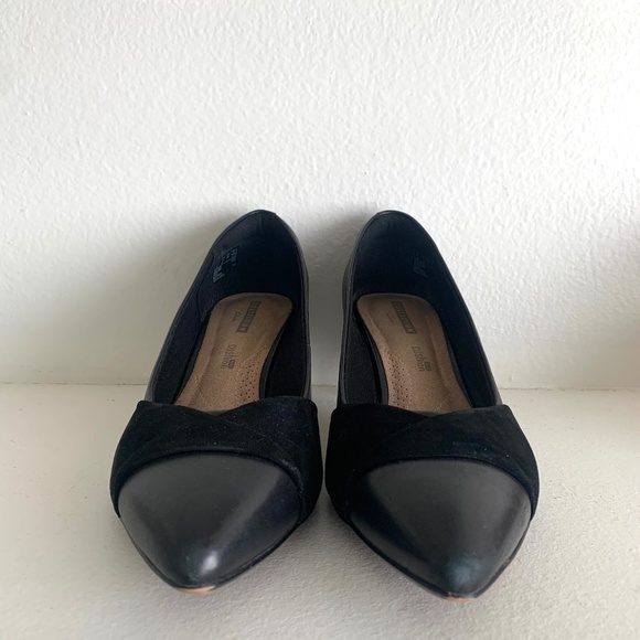 Clarks Shoes - Clarks Linvale Vena 8M (Black)